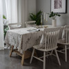 Marble Pattern Minimalist Tablecloth Cover Table Cloth Cotton Linen Dust-proof Cabinet Cloth, Size:140x160cm(White)