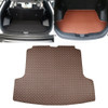 Car Trunk Mat Rear Box Carbon Fiber Mat for Nissan Teana 2019(Dark Brown)