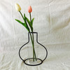 Black Iron Flower Vase Frame Plant Holder, Decorating Indoor Cafe Home, Size: 15cm x 17cm