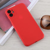 For iPhone 11 Carbon Fiber Texture PP Protective Case (Red)