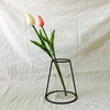 Black Iron Flower Vase Frame Plant Holder, Decorating Indoor Cafe Home, Size: 12cm x 15cm