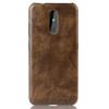 Shockproof Litchi Texture PC + PU Case For Nokia 3.2(Brown)