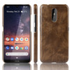 Shockproof Litchi Texture PC + PU Case For Nokia 3.2(Brown)