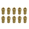 10 PCS Three-claw Copper Clamp Nut for Electric Mill Fittings?Bore diameter: 1.8mm