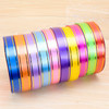 10 Volumes Plastic Ribbon Gift Bouquet Ribbons Bowknot Flowers Packaging Ribands, Size: 8m x 1.6cm, Random Color Delivery