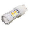 2PCS T20 10W 700LM Yellow + White Light Dual Wires 20-LED SMD 5630 Car Brake Light Lamp Bulb, Constant Current, DC 12-24V
