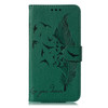 Feather Pattern Litchi Texture Horizontal Flip Leather Case with Wallet & Holder & Card Slots For Galaxy Note9(Green)