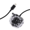 PULUZ 1.5m 8 Pin Jack Lavalier Wired Condenser Recording Microphone