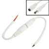 5.5 x 2.1mm DC Power Female Barrel to Male Barrel Connector Adaptor for LED Light Controller, Length: 20cm (White)