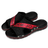 Flying Weaving Comfortable and Breathable Ultra-light Casual Slippers for Men (Color:Black Red Size:46)
