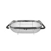 2 PCS Stainless Steel Foldingf Filter Kitchen Tools Drainage Household Retractable Vegetable Fruit Basket, Size:24x34x11cm