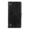 For LG K50s Copper Buckle Nappa Texture Horizontal Flip Leather Case with Holder & Card Slots & Wallet(Black)