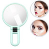 Portable Handheld Folding Adjustable Mount Magnifying Makeup Mirror, Size:10 Times(Green)