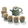 Ceramic Purple Sand Ice Cracked Glaze Kung Fu Teaware Set (Green)