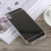 Acrylic + TPU Electroplating Mirror Case for iPhone XS Max (Black)
