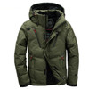 White Duck men coat male Clothing winter Down Jacket Outerwear, Size:XL(Green)