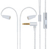 IE80 Plug Silver-plated Headphone Wire with Mic(Silver)