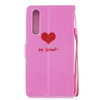 Heart Pattern Horizontal Flip Leather Case for Huawei P30, with Holder & Card Slots & Wallet