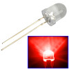 1000 PCS 8mm Red Light Water Clear LED Lamp(Red Light)
