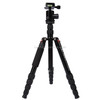 Triopo MT-2805C Adjustable Portable Aluminum Tripod with NB-2S Ball Head for Canon Nikon Sony DSLR Camera(Black)