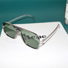 OF7209 HD Polarized UV Protection Two-color Pilot-style Square Frame Sunglasses(Dark green)