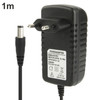 High Quality EU Plug AC 100-240V to DC 12V 2A Power Adapter, Tips: 5.5 x 2.1mm, Cable Length: 1m(Black)