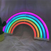 Home Rainbow Neon LED Wall Decoration Light Children Room Children Clothing Store Photography Props