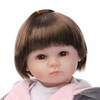 NPK 18 inch Silicone Reborn Boy Dolls Baby Toys for Child Gift(Brown Eye)