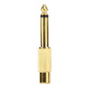 Gold Plated 6.35mm Memo Male to RCA Headphone Jack Adapter