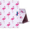 For 7 inch Tablet PC Universal Colored Drawing Horizontal Flip PU Leather Case with Holder & Card Slots(Red Flamingo)