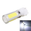 2PCS T25 Single Wire 1250LM 20W + 5W 5 x COB LED White Light Car Rear Fog Lamp Bulb, DC 12V