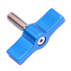 10PCS T-shaped Screw Multi-directional Adjustment Hand Screw Aluminum Alloy Handle Screw, Specification:M6(Blue)