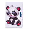 For 8 inch Tablet PC Universal Colored Drawing Horizontal Flip PU Leather Case with Holder & Card Slots(Panda)