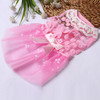 AB060 Lovely Cat Dress Lace Wedding Skirts Dresses for Pets Party Costume, Size:M(Pink)