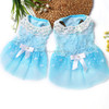 AB060 Lovely Cat Dress Lace Wedding Skirts Dresses for Pets Party Costume, Size:XL(Blue)