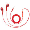 Stereo Plating EarPods Earphones with Volume control and Mic, For iPad, iPhone, Galaxy, Huawei, Xiaomi, LG, HTC and Other Smart Phones(Red)