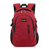 Unisex Waterproof Polyester Backpack School Bag Casual Business Laptop Backpack(Red)