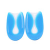 5 Pairs U-shaped Heel Pad Soft and Comfortable Shock Absorption Silicone Pad Insole, Size: M(35-39 Yards)