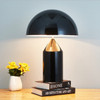 Black 220V  E14 LED Metal Mushroom Table Lamp Bedroom Decorative Table Lamp, Size:L
