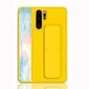 For Huawei P30 Pro Shockproof PC + TPU Protective Case with Wristband & Holder(Yellow)