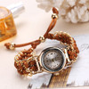 Sloggi 377 Women Knitting Rope Chain Quartz Wrist Watch(Light Brown)