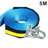 8 Ton 5 Meters Safety Car Emergency Helper Towing Cable Reflective Rope Strap With U-Shape Hooks(5M)