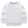 Autumn Solid Color Bottoming Children's Sweatshirt Pullover, Height:140cm(White)