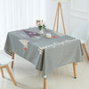 Household Encrypted Linen Waterproof Tablecloth, Size:100x140cm(Grey Tree)