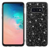 Glitter Powder Shockproof TPU Protective Case for Galaxy S10+ (Black)