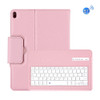 Detachable Bluetooth Keyboard + Litchi Texture Horizontal Flip Leather Case with Holder for iPad Pro 11 inch (2018)(Pink)