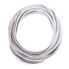 5m Car Decorative Strip PVC Chrome Decoration Strip Door Seal Window Seal(White)