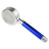 Space Aluminum Round Shape High Pressure Handheld Shower Head Water Saving Bathroom Accessories, Size: 23 x 8.2 x 2cm(Blue)