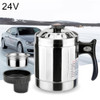 Universal DC 24V Stainless Steel Car Electric Kettle Heated Mug Heating Cup with Charger Cigarette Lighter for Car and Family, Capacity: 1000ML
