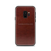 MOFI for Galaxy S9 PC+TPU+PU Leather Protective Back Cover Case (Dark Brown)